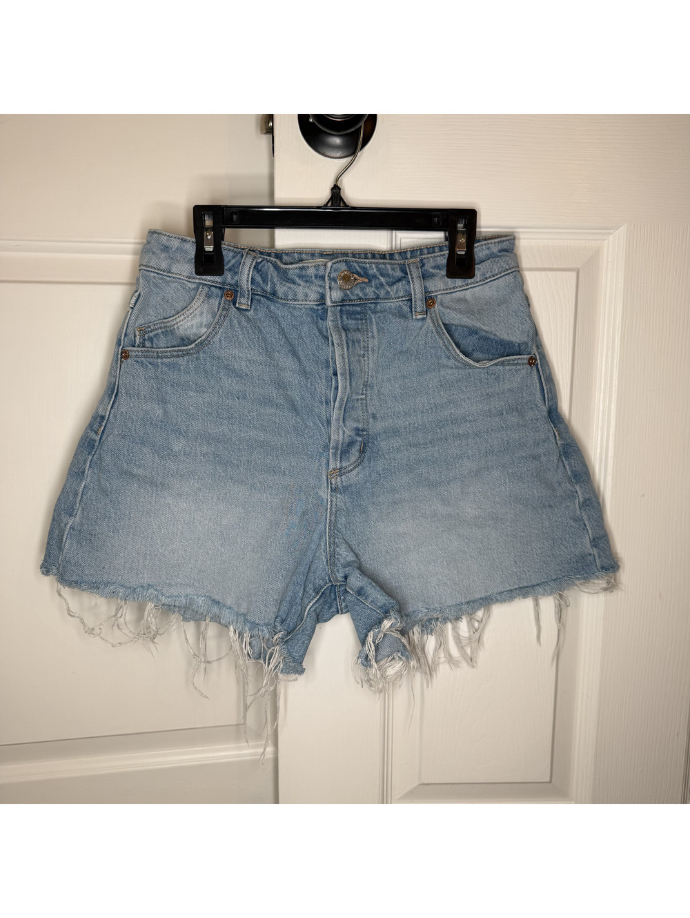 Rolla's Original Shorts High Rise Cut Off Denim Jean Shorts Womens Sz 28